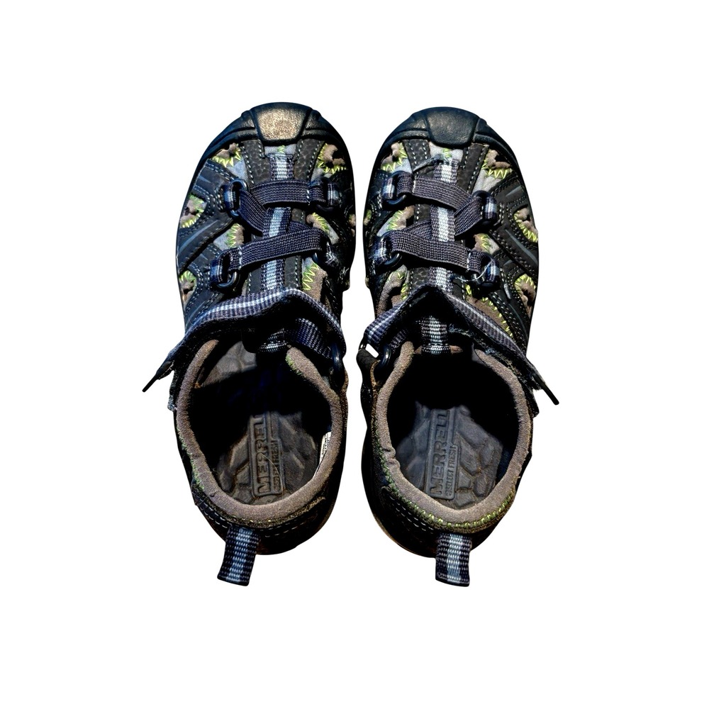 Merrell Hydro Hiker Kids Blue Size 11 Waterproof Shoe Sandals Outdoor Blue Green
